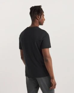 Black V-Neck T-shirt -Jacamo Shop y08oc543745w