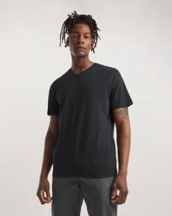 Black V-Neck T-shirt