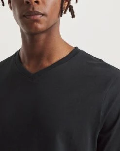 Black V-Neck T-shirt -Jacamo Shop y08oc543747w