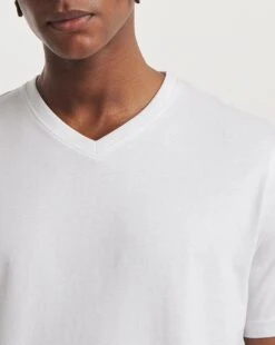 White V-Neck T-shirt -Jacamo Shop y08oc544745w