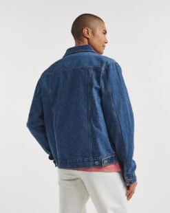 Denim Trucker Jacket -Jacamo Shop y08pn093736w