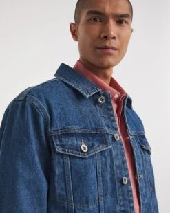 Denim Trucker Jacket -Jacamo Shop y08pn093738w