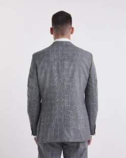 Luke Grey Check Suit Jacket -Jacamo Shop y08pn725740w