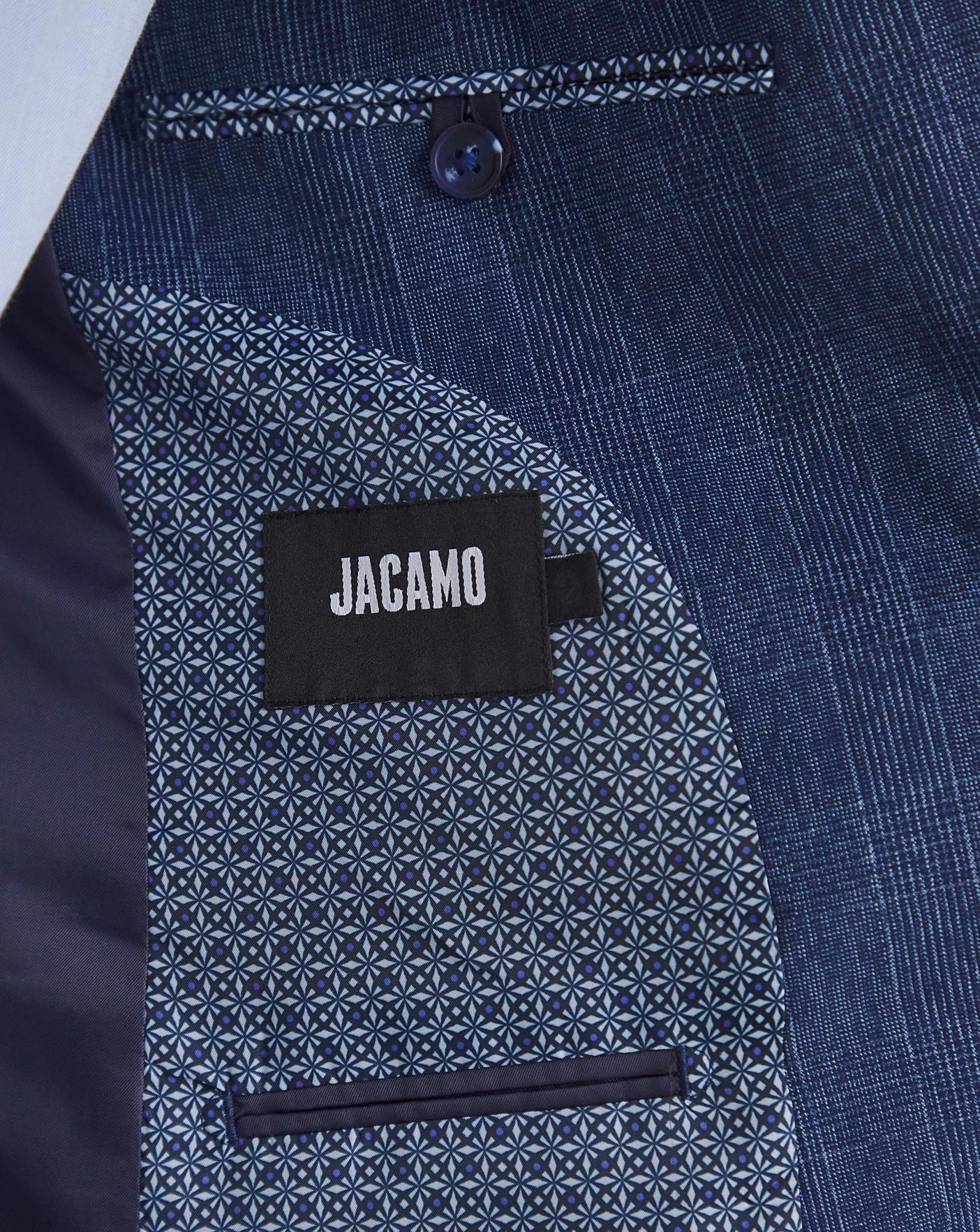 Jonny Navy Check Suit Jacket 5 Jonny Navy Check Suit Jacket - Image 5