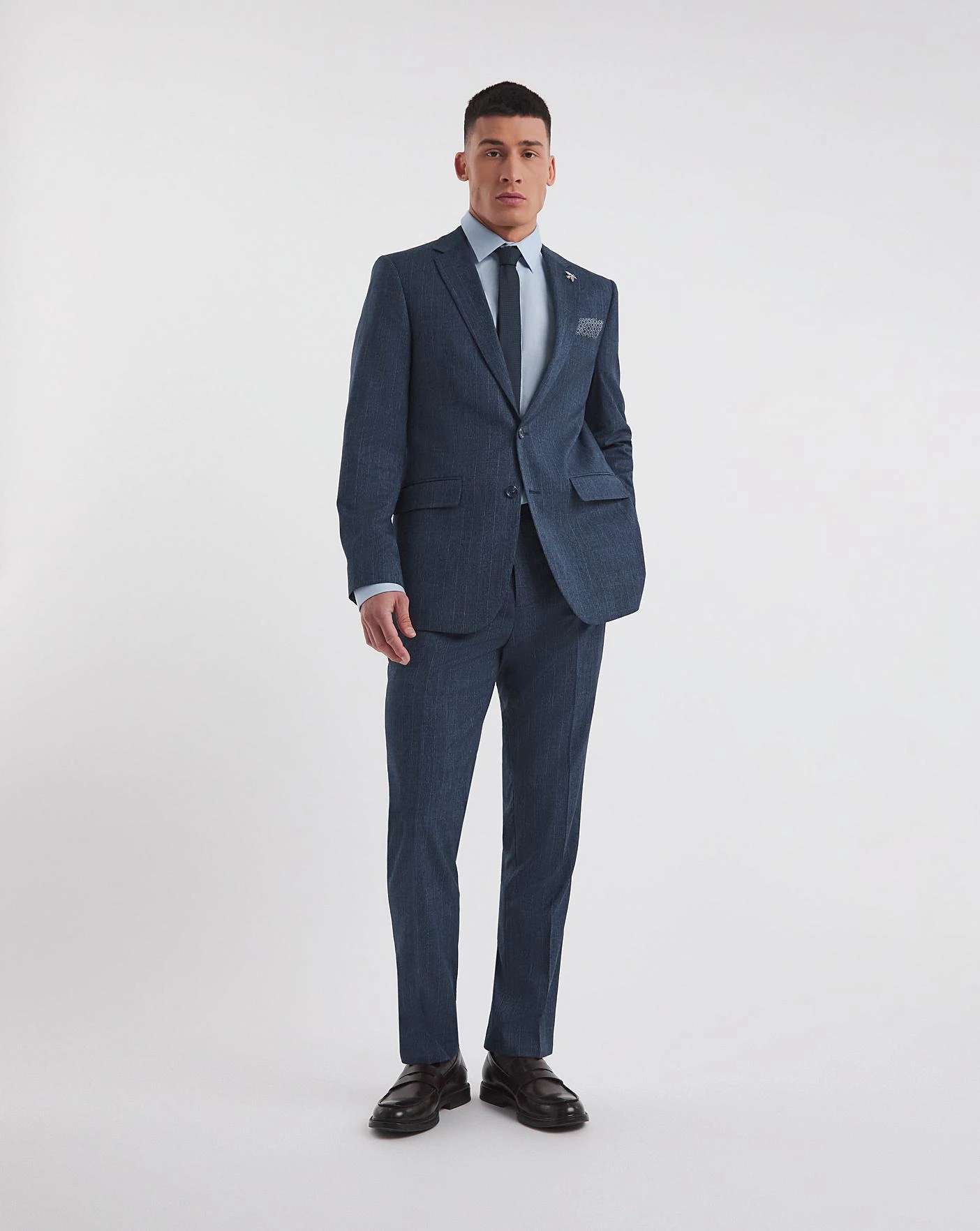 Jonny Navy Check Suit Jacket 4 Jonny Navy Check Suit Jacket - Image 4