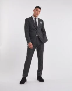 Michael Charcoal Check Suit Jacket Reg -Jacamo Shop y08pn738737w