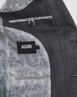 Michael Charcoal Check Suit Jacket Reg -Jacamo Shop y08pn738739w