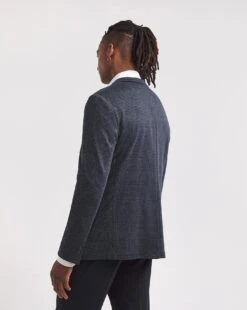 Finlay Check Knitted Suit Jacket Reg -Jacamo Shop y08pn761706w