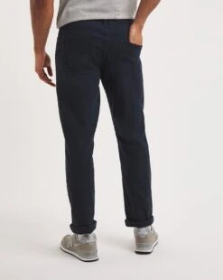 Navy Straight Stretch Gaberdine Jeans -Jacamo Shop y08pn951722w