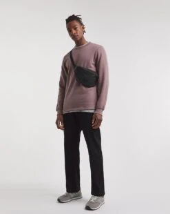 Black Loose Fit Stretch Gaberdine Jeans -Jacamo Shop y08pn953737w