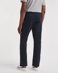 Navy Loose Fit Stretch Gaberdine Jeans -Jacamo Shop y08pn955736w