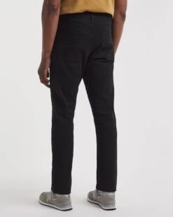 Black Slim Fit Stretch Gaberdine Jeans -Jacamo Shop y08pn960737w