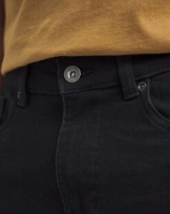 Black Slim Fit Stretch Gaberdine Jeans -Jacamo Shop y08pn960738w