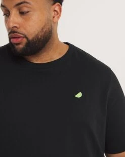 Embroidered T-shirt Long -Jacamo Shop y08to194731w