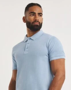 Garment Dye Polo Long -Jacamo Shop y08to264754w