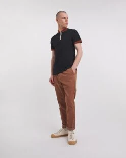 Zip Neck Pique Polo Long -Jacamo Shop y08to273731w