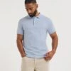 Marled Jersey Polo Long