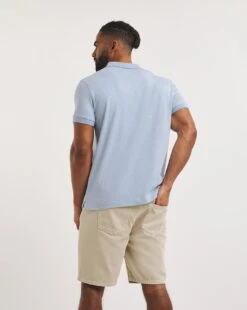 Marled Jersey Polo Long -Jacamo Shop y08to278754w