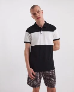 Cut And Sew Polo Long -Jacamo Shop y08to332737w