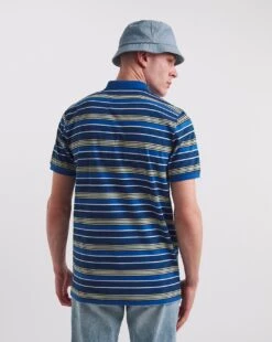 Jersey Stripe Polo Long -Jacamo Shop y08to347735w