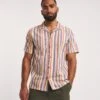 Revere Collar Stripe Shirt