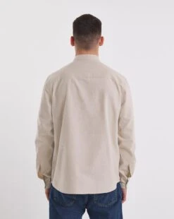 Long Sleeve Grandad Oxford Shirt -Jacamo Shop y08vm473735w