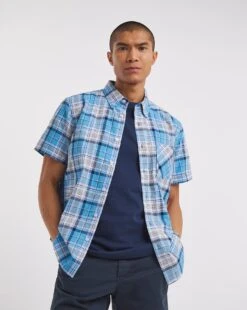 Short Sleeve Oxford Check Shirt