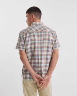 Short Sleeve Oxford Check Shirt -Jacamo Shop y08vm514737w