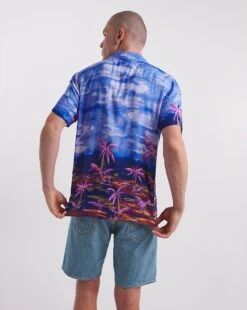 Short Sleeve Ibiza Palm Scene -Jacamo Shop y08vm520737w