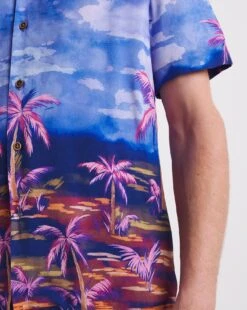 Short Sleeve Ibiza Palm Scene -Jacamo Shop y08vm520738w