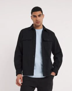 Double Pocket Heavy Twill Overshirt