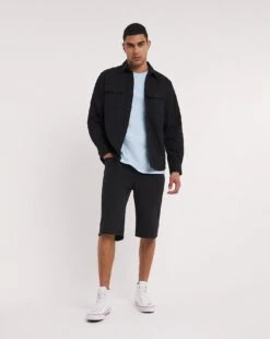 Double Pocket Heavy Twill Overshirt -Jacamo Shop y08vm549762w