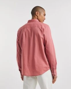 Long Sleeve Linen Blend Shirt -Jacamo Shop y08vm583741w