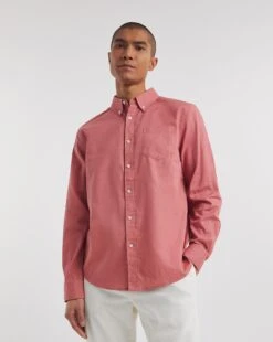 Long Sleeve Linen Blend Shirt -Jacamo Shop y08vm583742w