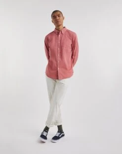 Long Sleeve Linen Blend Shirt