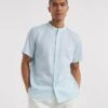 SS Grandad Linen Blend Shirt