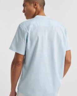 SS Grandad Linen Blend Shirt -Jacamo Shop y08vm617743w