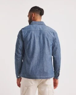 Denim Chambray Shacket -Jacamo Shop y08vm624726w