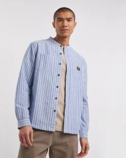 Oxford Stripe Overshirt -Jacamo Shop y08vm646737w
