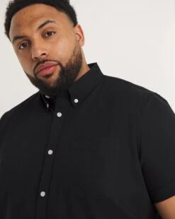 Short Sleeve Oxford Shirt Reg -Jacamo Shop y08vm656736w