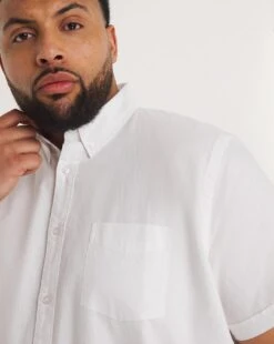 Short Sleeve Oxford Shirt Reg -Jacamo Shop y08vm659736w