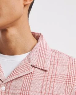 Short Sleeve Seersucker Check Shirt -Jacamo Shop y08vm702736w