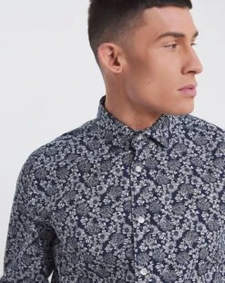 Jacamo Premium Formal Floral Print Shirt 6 Jacamo Premium Formal Floral Print Shirt -Jacamo Shop y08vm824721w