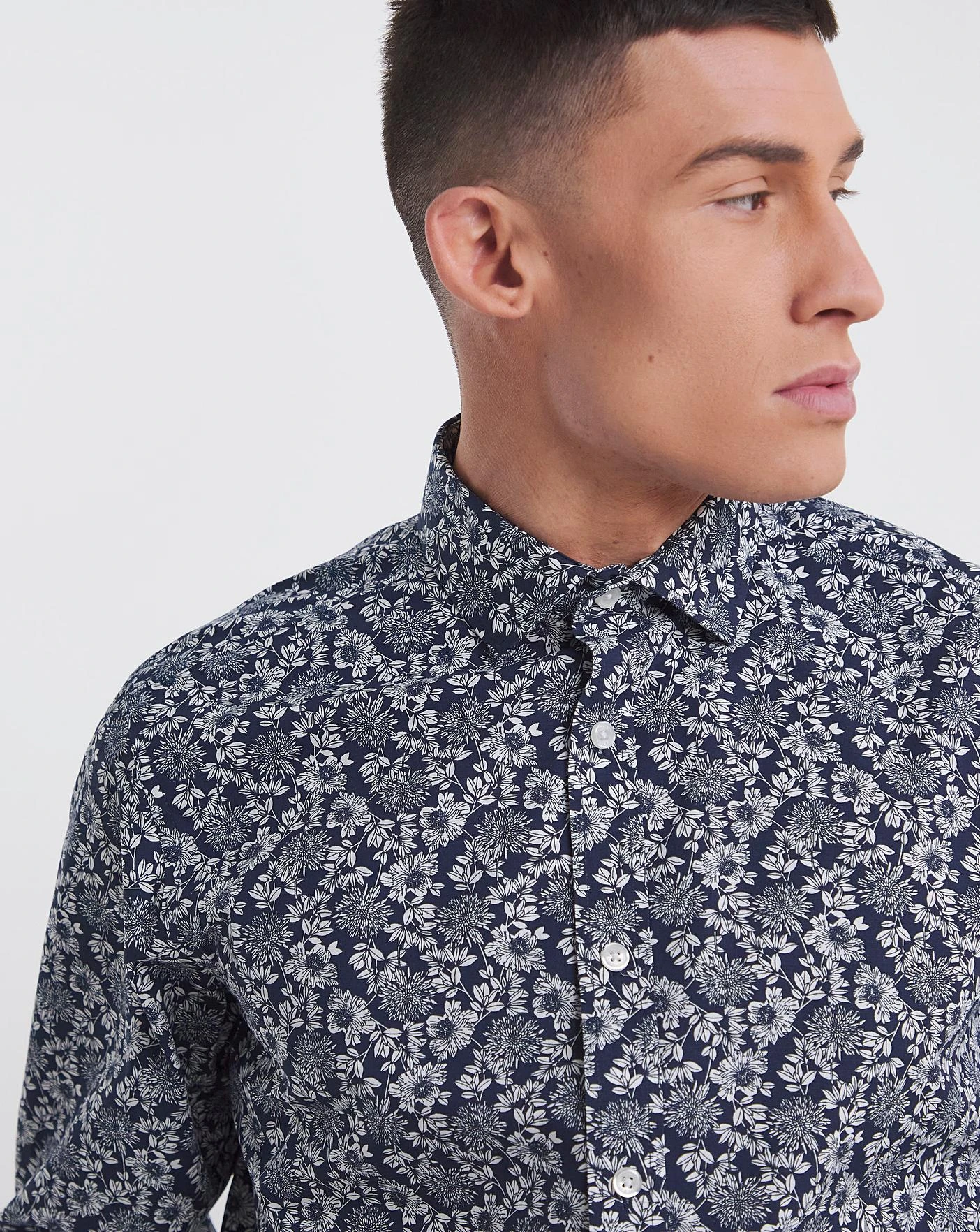 Jacamo Premium Formal Floral Print Shirt 3 Jacamo Premium Formal Floral Print Shirt - Image 3