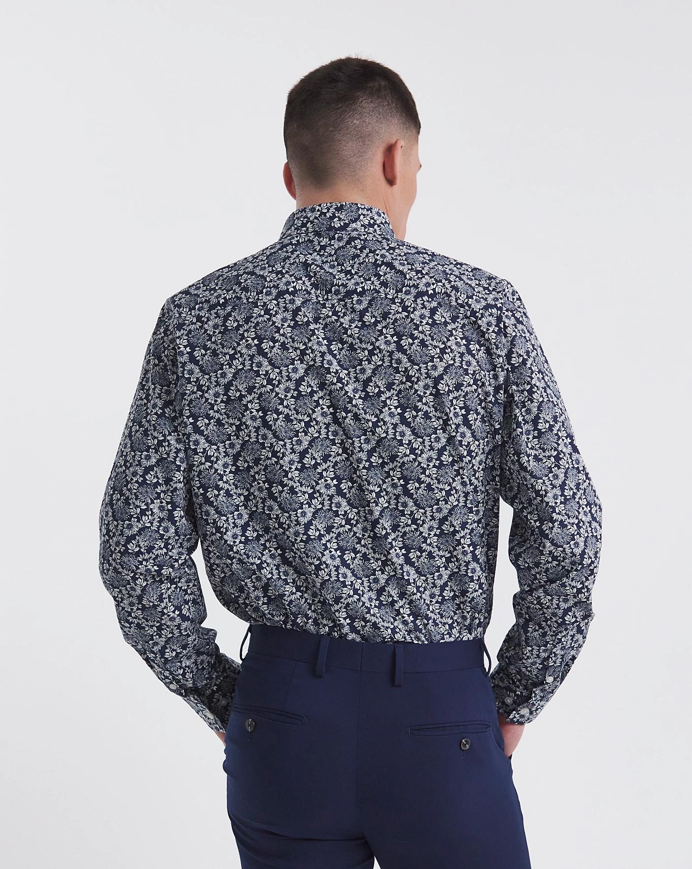 Jacamo Premium Formal Floral Print Shirt 4 Jacamo Premium Formal Floral Print Shirt - Image 4