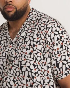 Short Sleeve Ecovero Print Shirt -Jacamo Shop y08vm855732w