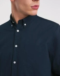Long Sleeve Oxford Shirt Reg -Jacamo Shop y08vm965731w