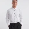 White Cotton Poplin Dinner Shirt