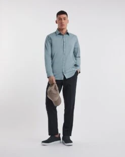 Long Sleeve Button Down Poplin Shirt -Jacamo Shop y08wv480738w