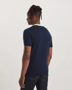 Vertical Stripe Button Up Polo -Jacamo Shop y08yt675738w